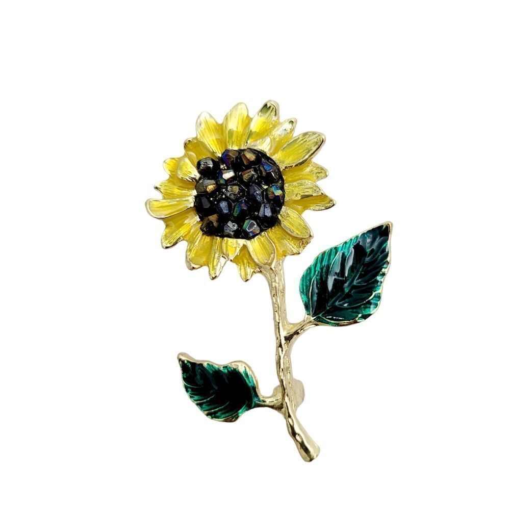 Brand New Sunflower Brooch Pin
